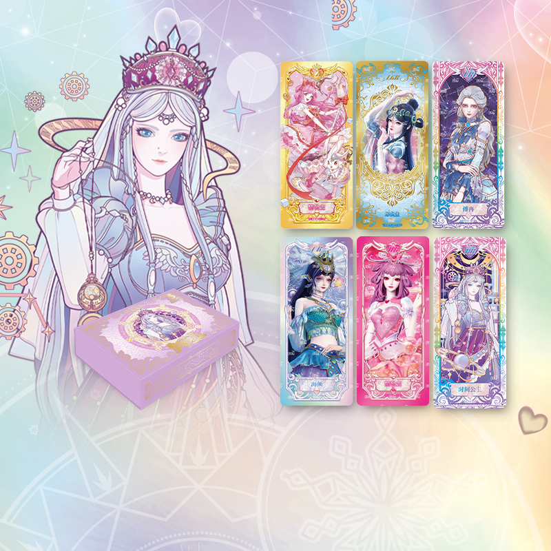 卡游女孩童心礼盒卡片