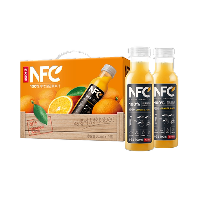 农夫山泉100%NFC果汁300ml×10瓶