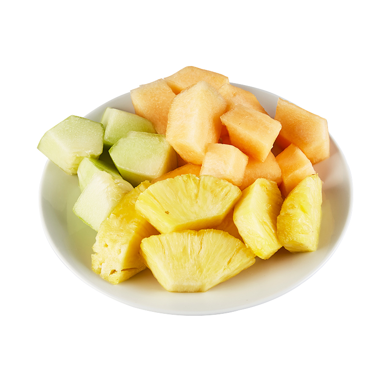 缤纷果切凤梨 玉菇瓜 哈密瓜新鲜水果多汁清甜美味鲜果切当季