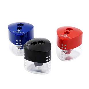 德国辉柏嘉三角点双孔带自锁笔刨卷笔刀小学生削笔刀手动削笔器