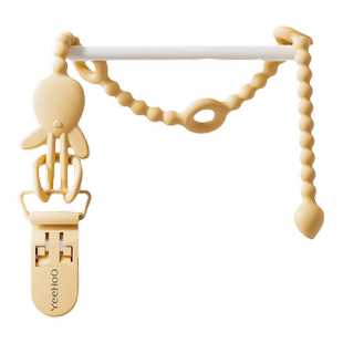 英氏婴儿牙胶防掉链安抚咬咬袋牙胶咬咬乐婴儿适用多功能防丢链