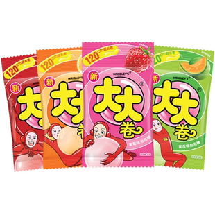 大大卷切切乐4口味超人泡泡糖30g*4袋休闲儿童小零食散装口香糖果