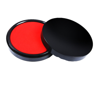 晨光印泥快干印台办公红印泥红色蓝色大号小号速干印台按手印指纹