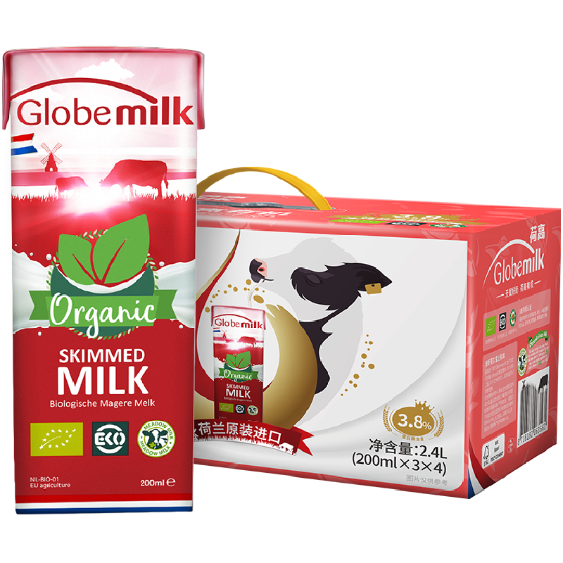 荷兰进口 3重有机认证  3.7%优乳蛋白