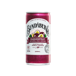 Bundaberg宾得宝澳洲进口百香果口味汽水200ml*1果汁气泡水饮料