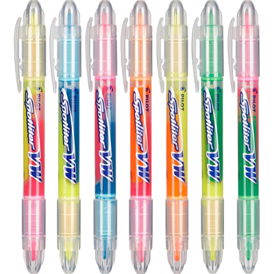 PILOT百乐双头双色荧光记号笔