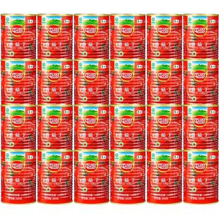 中粮屯河新疆内蒙番茄丁番茄块西红柿块番茄酱罐头番茄沙司调味