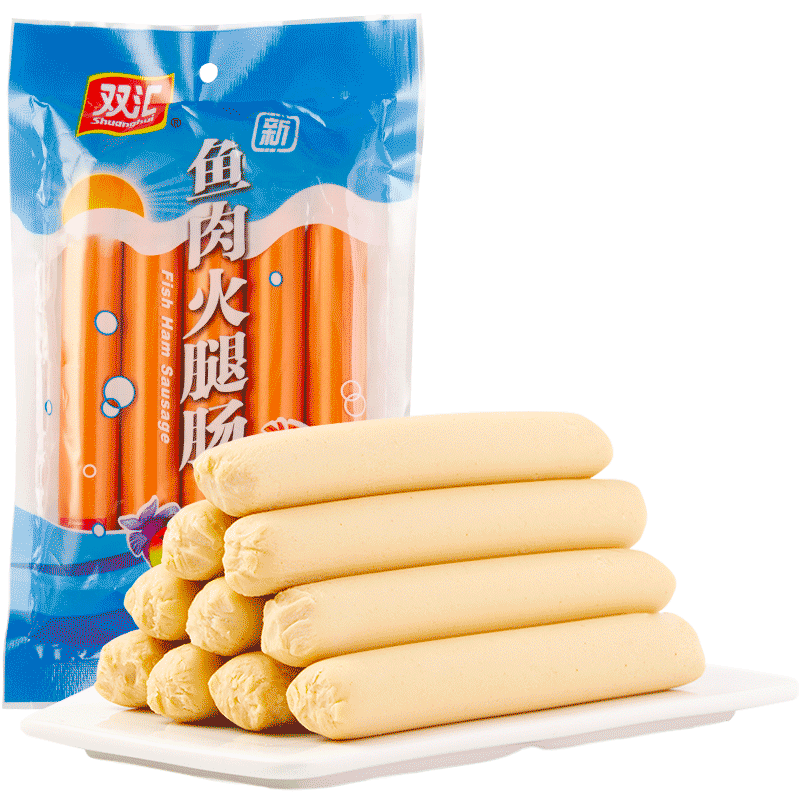 双汇精选鱼肉火腿肠开袋即食