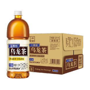 SUNTORY/三得利无糖大瓶乌龙茶1.25L*6瓶茶饮料家庭装囤货整箱