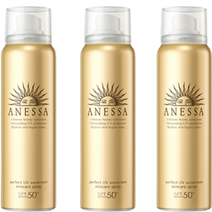 【下拉领淘金币更优惠】安热沙安耐晒海边防晒清爽防晒喷雾60g*3