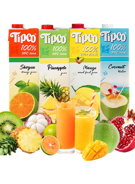 tipco 泰宝进口大瓶多口味NFC果汁菠萝青橙100%椰子汁饮料