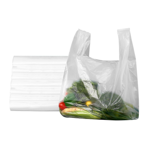 千屿50只大号商用加厚透明塑料打包背心包装袋方便手提垃圾袋