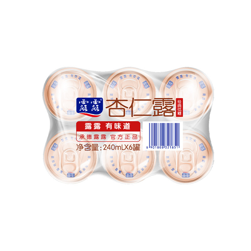 露露经典低糖杏仁露240ml*6罐图片
