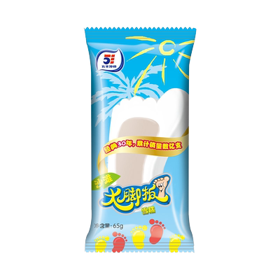 五丰沙滩大脚板冰淇淋65g×1支