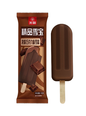 光明冰淇淋精品雪宝巧克力味雪糕