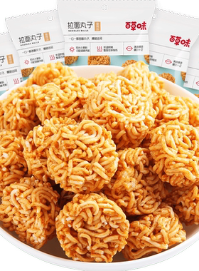 百草味麻辣干脆面爆香精选小麦粉