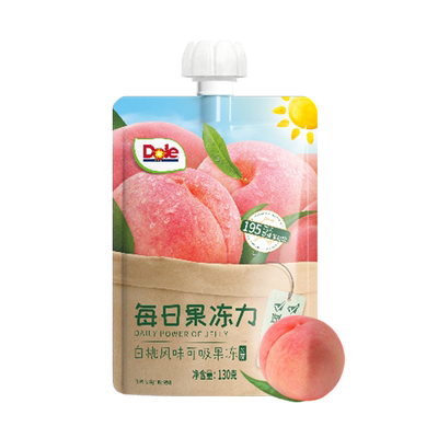 Dole每日力白桃风味可吸果冻