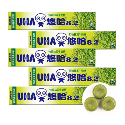 悠哈抹茶草莓糖果浓牛奶糖