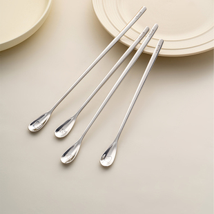 咖啡棒奶茶蜂蜜勺子 onlycook 316L不锈钢加长款 搅拌勺 长柄冰勺