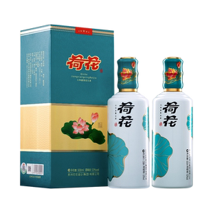 上品荷花贵州荷花上品53度装酱香型白酒纯粮贵州酿造自饮品鉴