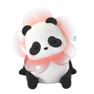 52TOYSPandaRoll春天花花手办
