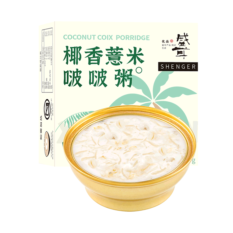 盛耳薏米椰香啵啵粥156g开盖即食