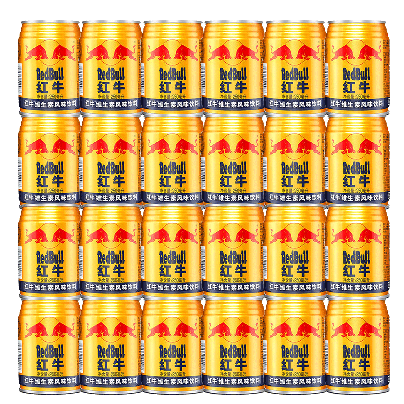 红牛维生素风味饮料250ml*24罐补充能量