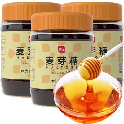 展艺麦芽糖454g×3罐烘焙原料