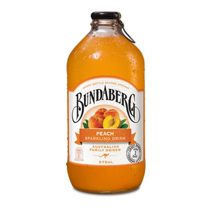 Bundaberg宾得宝澳洲进口蜜桃味网红气泡水375ml*1果汁汽水饮料