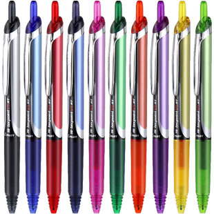 日本PILOT百乐BXRT-V5开拓王中性笔v5rt按动针管笔可换笔芯签字笔