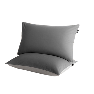 海澜之家A类全棉磨毛枕套单个家用加厚纯棉枕头芯套48x74cm一对装