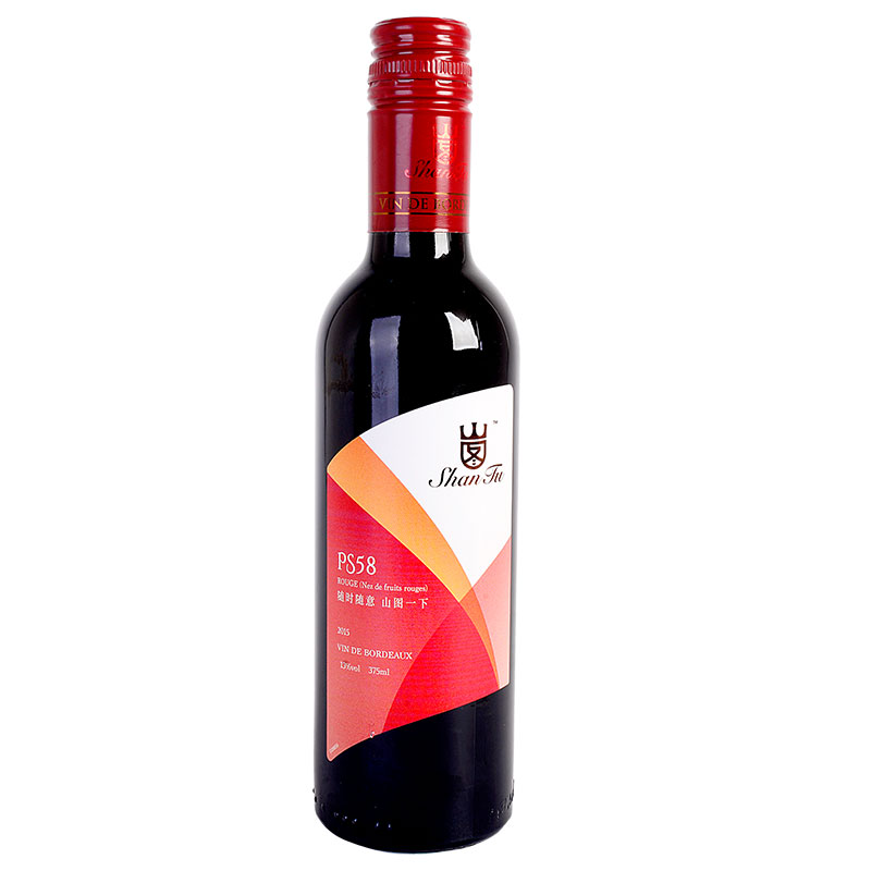 山图干红红酒葡萄酒(ps58)红色果香型 375/ml
