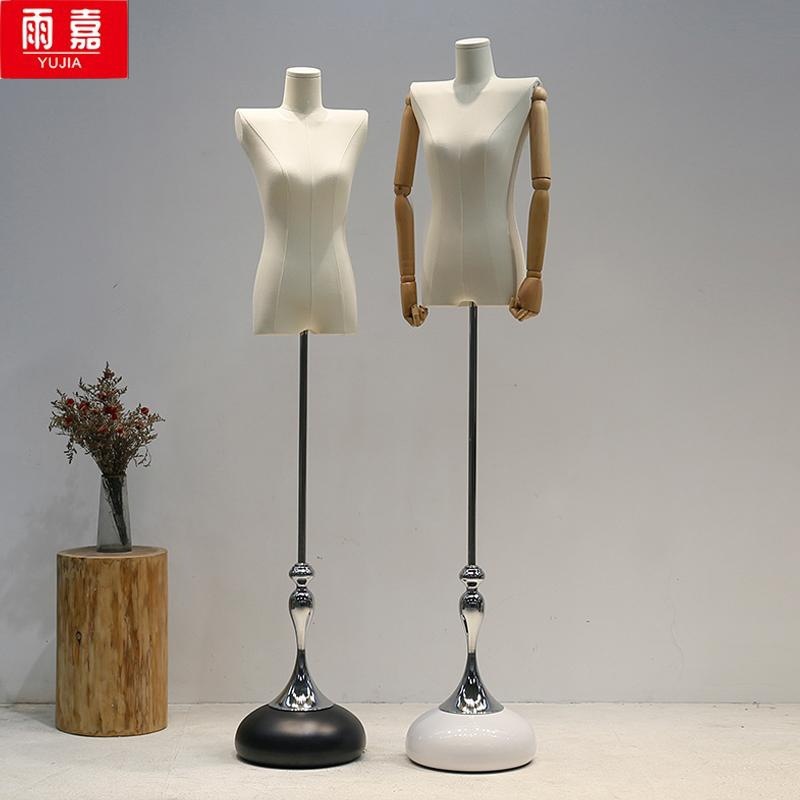 韩版平肩锁骨小胸模特道具女半身