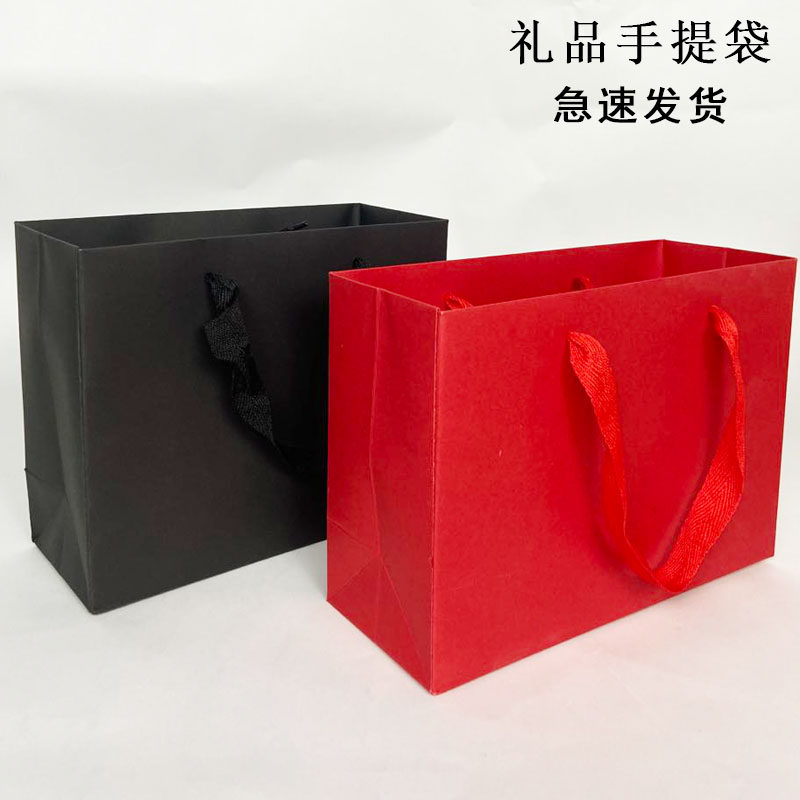 牛皮纸袋包装袋茶叶礼品袋手提袋定 制服装店手拎袋加厚纸袋袋