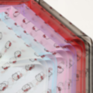 璀璨 粉色小猫鲜花包装纸韩素纸半透明卡通人物头像花店花艺资材