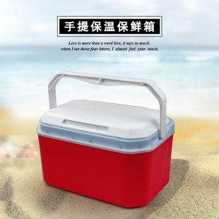 塑料手提礼盒红色 海参 泡沫恒温保鲜箱 虫草 空盒子 羊肚菌