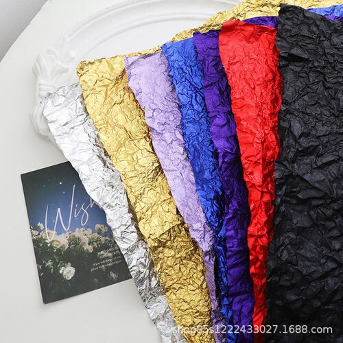 卓纤花材锡纸手揉纸包花纸防水创