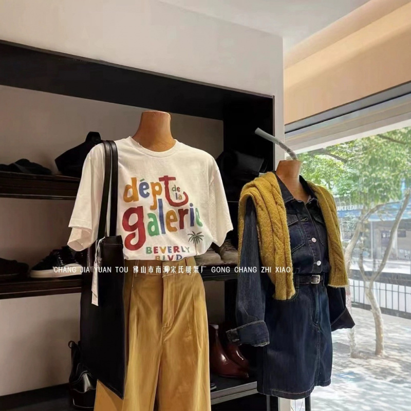 服装店模特展示架平胸半身假人台