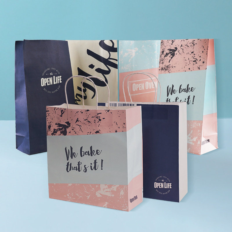 白牛皮纸袋 黄色纸袋子 手提袋现货 服装袋礼品袋 现货礼袋包装袋