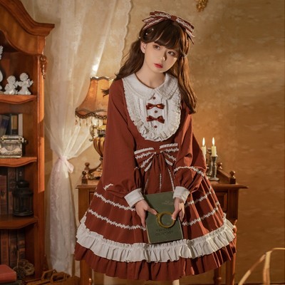 西班牙蓬蓬裙日韩新款lolita裙子