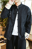 20秋冬新款大码牛仔外套风刺绣情侣休闲夹克bf唐装JK17/P155，男装工装外套，电商A221A