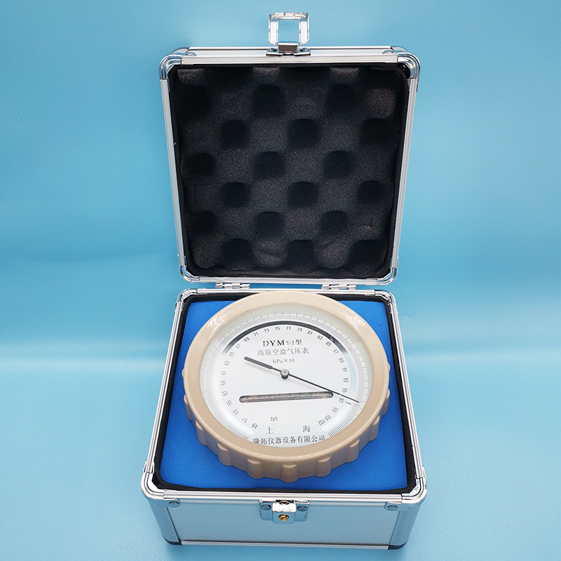 dym3空盒气压计温度平原高精度气压表空气检测实验精密大气压力表