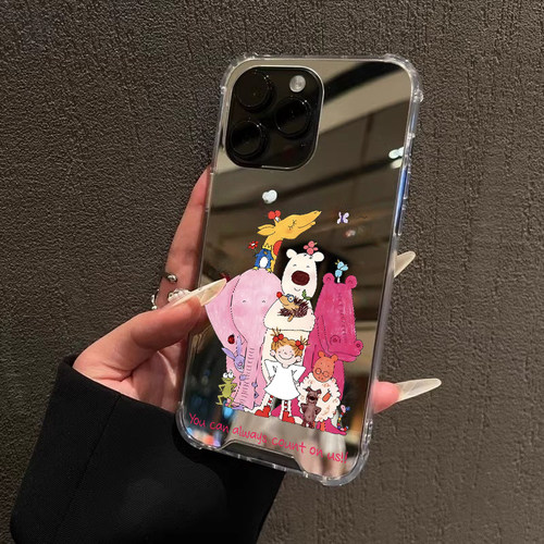 coco酱适用iPhone14苹果15手机壳16ProMax荣耀100华为Mate60情侣13镜面X100女孩P70涂鸦90动物oppo小米可爱软