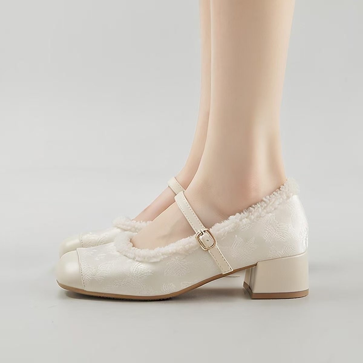 2027春夏季新中式女鞋旗袍鞋新款玛丽珍绝美粗跟单鞋仙女风配裙子,女鞋,浅口单鞋,淘宝优惠券,粉丝福利购,淘宝优惠卷