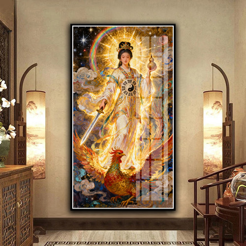 九天玄女娘娘十字绣2026新款九天玄母天尊家用画像自己全砖钻石画