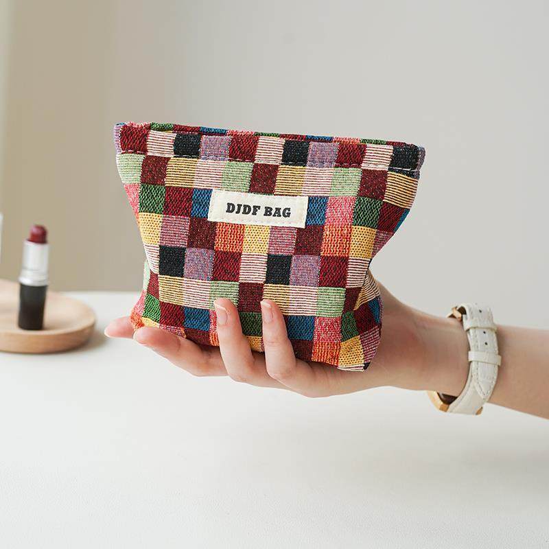 日本精工小号旅行化妆包女姨妈巾收纳包口红内胆包可携式洗漱包格