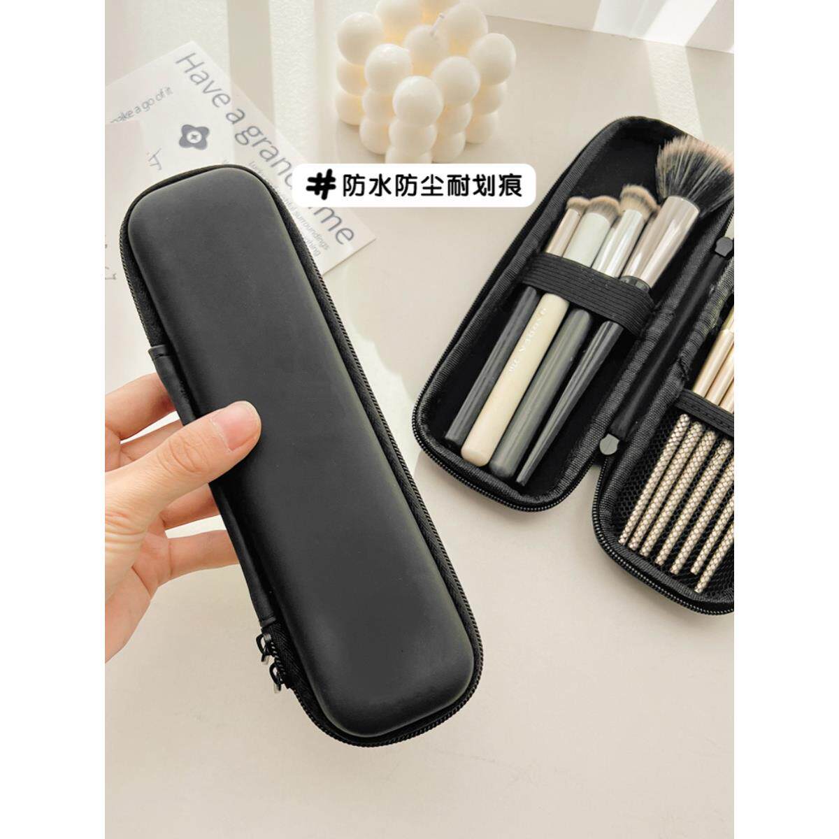 日本精工新款收纳包ins风便携刷具收纳袋眼影刷刷子防尘粉刷笔袋