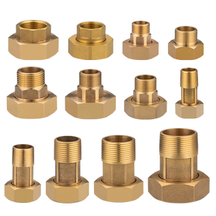 水泵接头6分内丝转4分外丝水表1.5寸变1.2寸转1寸异径直接铜活接