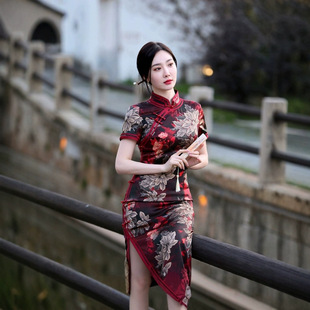一珂锦绣女装佐良佑善荷言徐之行梦楼兰满庭芳官方旗舰店妈妈旗袍