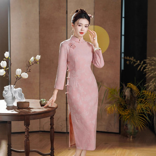 名兰世家官方懿菲梦至超逸红颜槿爷华族经典旗袍先生崔万志旗舰店